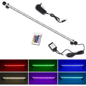 S SMIFUL RGB Aquarium Lights, Colored Fish Tank Lights, Underwater LED Tank Lights IP68 Waterproof Color Changing Memory Dimmable Submersible Fish Aquarium Lighting Waterfall Lights, 23" (23 in (Pack of 1))