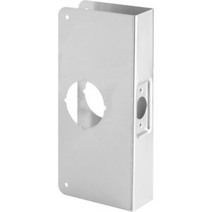 Prime-Line U 9551 Stainless Steel Lock and Door Reinforcement Plate for 1-3/4 In. Thick Doors, Stainless Steel Finish (Single Pack)