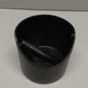 Coffee Knock Box, 4.6 in, Barista Style Espresso Grounds Knock Box, Removable Plastic Knock Rod, Non-Slip Base, Espresso Maker Accessory (Black)