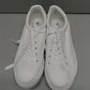 SERNIAL Women's White Tennis Shoes PU Leather Sneakers Casual Walking Shoes for Women (White, 10)