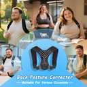 King Mills Plus Size Back Brace, Back Brace Posture Corrector for Women, and Men, Ideally Use as Plus Size XXXL to 6XL Back Straps for Posture, Hydrolabs Posture Fix, or Rounded Shoulder Corrector