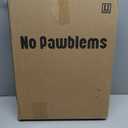 No Pawblems Free Standing Short Dog Gate, 16.5'' Tall Foldable Dog Fence for Indoor & Outdoor, Up to 48 Inch Extra Wide Puppy Gate for Stairs, Hallways, Doorways, Deck, Yard (White, 3 Panels)