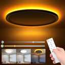 24W LED Ceiling Light,120V, 60HZ,  Ceiling Light 3000K-6500K, 1800K Dimmable LED Ceiling Light with Remote Control for Bedrooms, Living Room, Bathroom, Kitchen