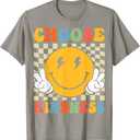 Choose Kindness Retro Groovy Be Kind Inspirational Kids T-Shirt, Size Kids 10
