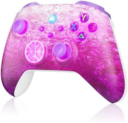 Dinosoo RGB Wireless Controller for Xbox One Series X|S, PC, Bluetooth, 4 Vibration Motors, TURBO, Macro Crystals - Upgrading with a PC before connecting to Xbox