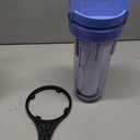 Culligan HF-360A/HF-360B Whole House Water Filter Housing Clear  3/4" Inlet/Outlet, Standard Duty, Sediment Water Filtration for Home Plumbing & Appliances, NSF Certified (0.75 Inch)