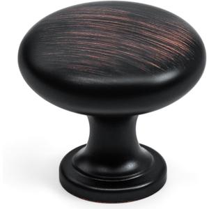 HESTIA HARDWARE 10 Pack | Oil Rubbed Bronze Cabinet Knobs and Pulls for Kitchen Bathroom Drawer | Bronze Round Knobs | Drawer Dresser Pulls(Z5.10.O)