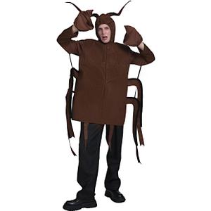 Adult Cockroach Costume Men Scary Cockroach Tunic For Halloween Costumes Adult (Brown, One Size)