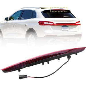 Upgrated FA1Z13A613AB FA1Z-13A613-AB Third Brake Light Compatible with Ford Lincoln MKX 2016 2017 2018, 3rd Brake Stop Light Assembly with Bulbs and Harness, High Mounted Rear Center Stop Lamp, New
