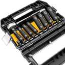 DeWalt Impact Socket Set 1/2 Drive, 10 Piece 1/4" to 1/2" Impact Socket Adapter Set (DW22812) (One Size)
