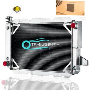 3 Row Aluminum Radiator Compatible with 1985-1997 Ford Bronco F150 F250 F350 5.0L 5.8L 7.5L 1986 1987 1988 1989 1990 1991 1992 1993 1994 1995 1996 Radiators