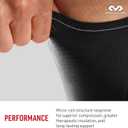 McDavid Knee Compression Sleeves. Lightweight Neoprene Support, Men/Women, for Left & Right Knee, Fits Men & Women, Includes 1 Sleeve, Black (Black)