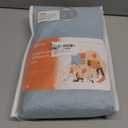 Air Blue Completely 100% Blackout Linen Textured Grommet Curtains - 2 Panels 84 Inches Long Burg Linen Textured Curtain Drapes for Modern Farmhouse Outdoor/Indoor (Light Blue,W 52 x L 84 Inch Length)