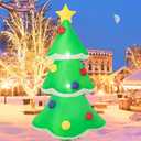 Christmas Inflatables 4 FT Outdoor Decorations, Blow up Tree Yard Decor with Bright LED, Outdoor Christmas Decorations for Yard Garden Lawn Xmas Holiday Decor (4FT Tree)