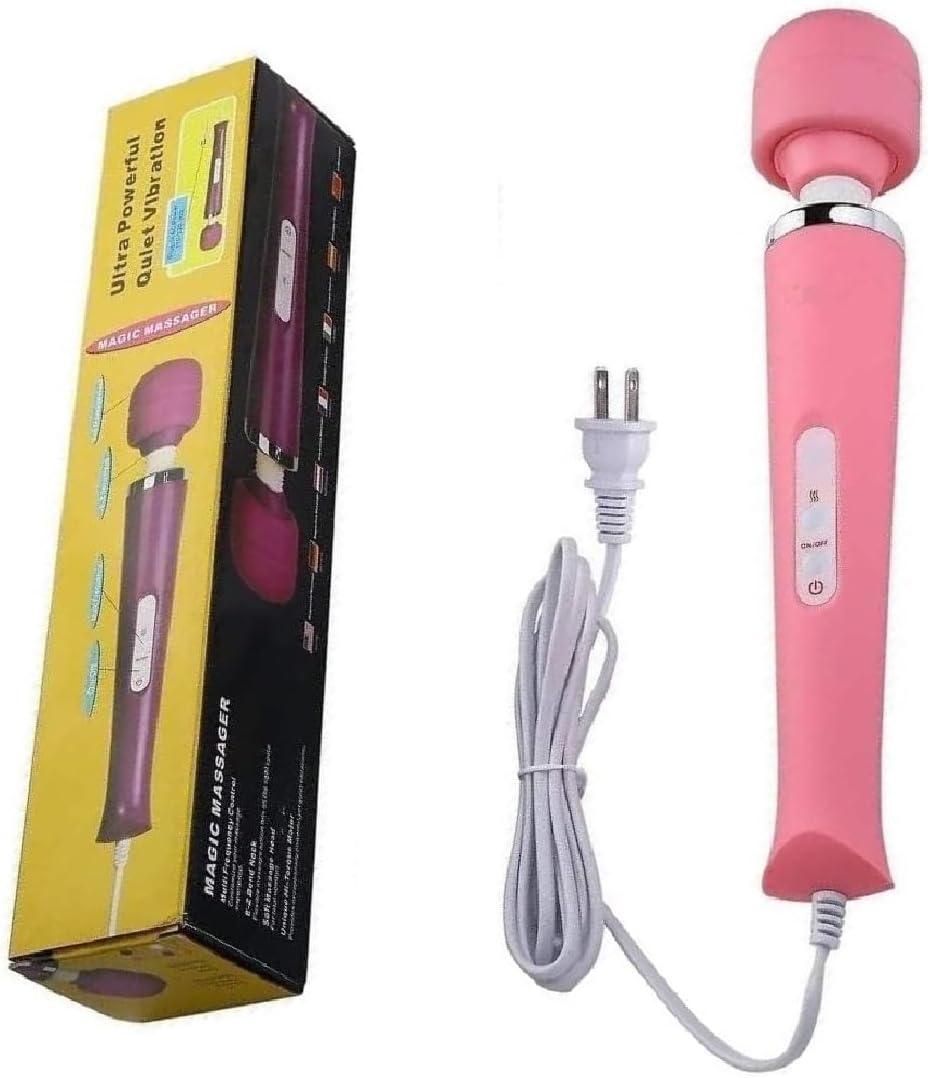 Power Massager Handheld Tool Electric Foot Neck Back Hand Leg Arm Shoulder Muscle Aches for Women Men Therapy Pain Relief Massage Tool Pink Massage