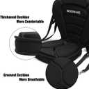 WOOWAVE Kayak Seat Padded Deluxe Paddleboard Seats Adjustable Boat Seat Cushioned Fishing Seat High Back Comfortable Backrest Support for Universal Sit