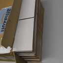 Calenzana 8x6x4 Shipping Boxes Set of 25, White Corrugated Cardboard Box for Mailing Packing Gifts Small Business