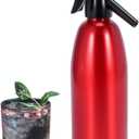 Sparkling Water Maker, 1L Soda Streaming Machine, Aluminum Soda Maker for Home, Portable Water Maker for Soda Water, Cocktails or Soda Water, 8 gram CO2 Cartridges(Not Included) (Red)