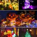 Minetom Color Changing Fairy String Lights - 33 ft 100 LED USB Silver Wire Lights with Remote and Timer, Starry Fairy Light for Bedroom Party Indoor Christmas Decoration, 16 Colors, Adapter Included