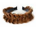 Wide Braided Headband Hoop Fashion Hair Accessories Elastic Non-slip Band for Women and Girl (OCHRE)