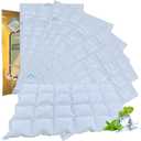 Ice Sheets for Coolers Reusable - Ice Pack Sheets - Ice Mat with Flexible 96 Ice Cube Packs - Ice Blanket Large Flat Freezer Long Lasting Ice Packs for Cooler (white-8PCS)