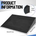 EVA Foam Threshold Ramp, Lightweight Non Slip Doorway Ramp for Wheelchair Walker Scooter, Indoor Outdoor Entry Access for Home Bathroom Garage(Black,36" l X 36" w X 6" h)