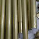 TONIAL Bay Window Curtain Rods, 32-86 Inch Center Rod for window, 20 to 82 Inch Side Rods for windows 3/4 Inch Decorative Drapery Rods with Small Cap Finial, Gold