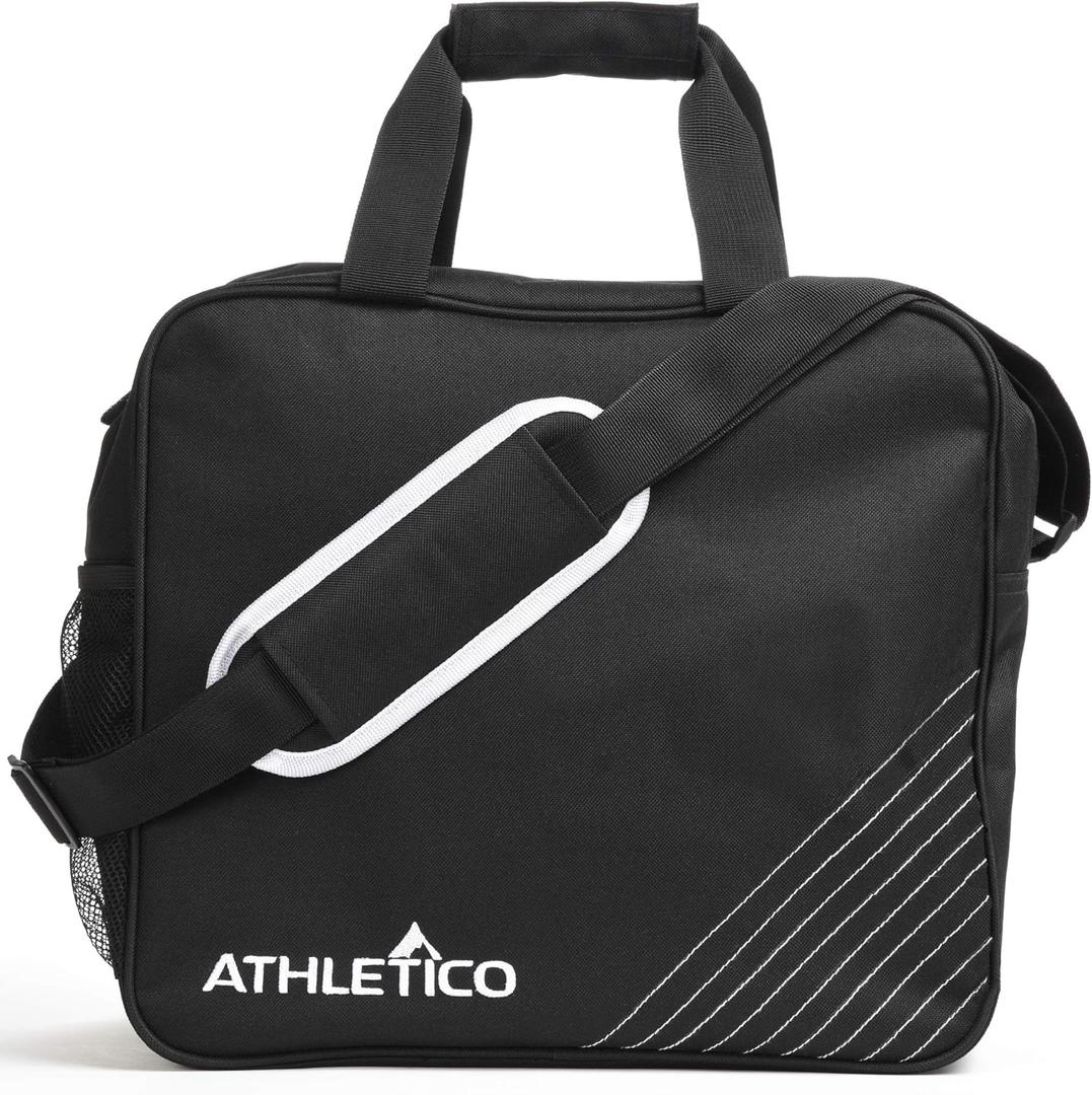 Athletico Essential Bowling Bag - Single Ball Bowling Tote Bag with Padded Bowling Ball Holder (Black)