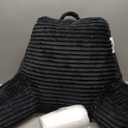 Nestl Reading Pillow with Shredded Memory Foam, Luxe Cut Plush Back Pillow for Sitting Up in Bed, Back and Arms Adjustable Support for Adult & Teens, Backrest Pillows with Washable Cover Dark Grey