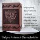 Urns for Ashes for Women - Heart Cremation Urns for Human Ashes, Urn for Human Ashes Adult Female, Decorative Urns, Funeral Urn (Medium-180 Cu.in)