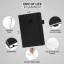 Clever Fox End of Life Planner – Final Arrangements Organizer for Beneficiary, Will Preparation, Last Wishes & Funeral Planning, A5 (Black)