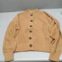 ANRABESS Women Cardigan (Beige, M)