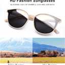 Sumato Sunglasses Womens, Cat Eye Pink Sunglasses for Women with Mirrored Trendy Lens UV400 Blocking (Beige)