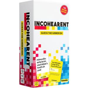Incohearent by Relatable  Guess the Gibberish Party Game for Adults, Funny Card Game Activity for Groups, Bachelorette Party Favorite, Summer Fun for Game Night, Travel-Friendly with 300 Cards