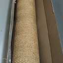 DEXI Jute Runner Rug, 3x7 Entryway Indoor Sisal Runner Rugs Non Slip, Braided Woven Farmhouse Boho Soft Floor Carpet No Shed for Hallway Kitchen Hall Bedroom Living Room, Natural/Brown