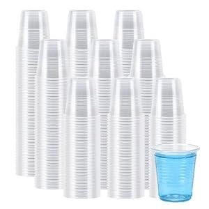 Lamosi 1500 Pack 3 oz Clear Plastic Cups, Small Plastic Bathroom Cups, Disposable Mouthwash Cup, Clear Drink Cup for Party, Whisky, Tasting, Picnic