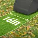 SWIPESMITH 16" Artificial Grass Sweeper, 1800W Artificial Turf Vacuum | 1800W Lawn Sweeper Yard Power Brush with 55L Removable Leaf Collection Bag, Quick-Fold Design for Yard Lawn Cleaning