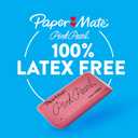 Paper Mate Pink Pearl Erasers, Medium, 24 Count - Back to School, Classroom, Teacher Supplies