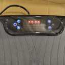 Vibration Plate Exercise Machine, Vibrating Plate Platform for Lymphatic Drainage with 200 Adjustable Speeds, Power Vibration Plate for Weight Loss & Fitness, Supports Max Weight 450 Lbs (Jet Black) Missing a strap.