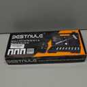 BESTNULE Punch Set, Pin Punches, Punch Tool, Roll Pin Punch Set, Made of High Quality Metal Material Including Punches and Hammer, Mechanical Repair Tool, with Organizer Storage Box (with Bench Block)