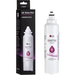 LG LT800P- 6 Month / 200 Gallon Capacity Replacement Refrigerator Water Filter (NSF42 and NSF53) ADQ73613401, ADQ73613408, or ADQ75795104, White