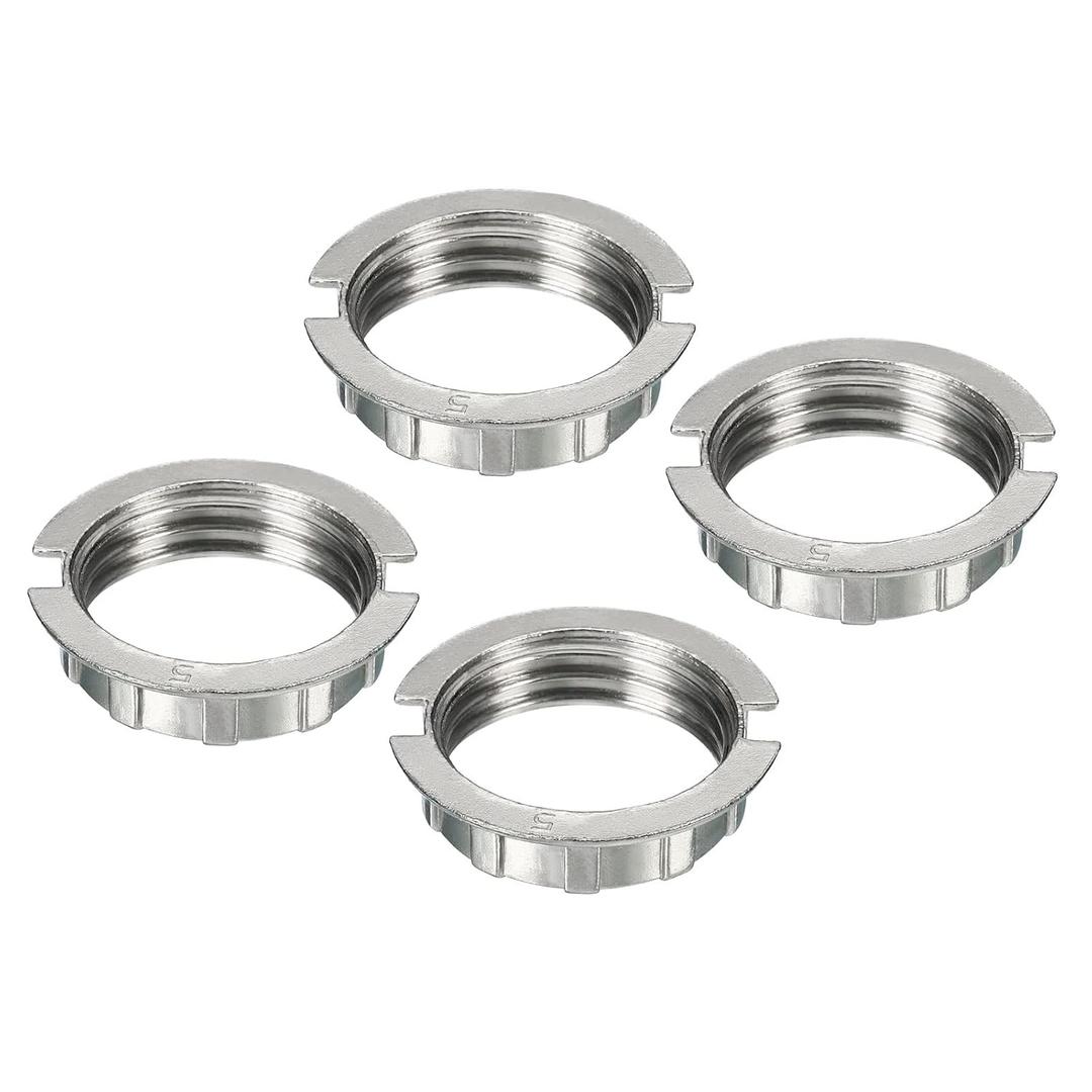 MECCANIXITY G9 Light Socket Rings Lamp M20 Shade Holder Adapter Ring Zinc Alloy Light Fixtures for 3/4" Diameter Table Floor Lamp, White, Pack of 4