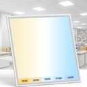 AIKVSXER 1 Pack 2x2 LED Flat Panel Light - Selectable 5 CCT 3000K-6500K & 5 Wattage 30-50W 5500Lm 0-10V Dimmable 2x2 led Drop Ceiling Lights 120-277V for Commercial and Home