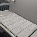 ZAKAPAWS Dog Cooling Mat for Large Dogs - 35x23 Orthopedic Memory Foam Pet Pad for Summer, QMAX>0.5, Washable Premium Comfort Crate Pad for Your Furry Companion, Grey