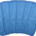 Microfiber Replacement Mop Pad, 18" x 6" Wet & Dry Home & Commercial Cleaning Refills, Reusable Floor Mop Pads (6 Pack) Blue