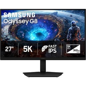 Samsung 27" Odyssey G8 (G80HF) Gaming Monitor - 5K Resolution, Fast IPS