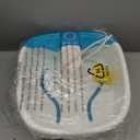 Homedics Bubble Mate Foot Spa, Toe Touch Controlled Foot Bath with Invigorating Bubbles and Splash Proof, Raised Massage Nodes and Removable Pumice Stone