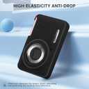 Soft Silicone Camera Case Compatible with Kodak PIXPRO FZ55 Digital Camera, Top Grain Leathr Silicone Cover (Black)