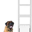 Extra Large Dog Door for Sliding Door, XLarge Dog Door for Sliding Glass Doors, Adjustable Height 81.69" to 86.61