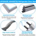 UPGRADED 5304505782 Freezer Door Gasket Compatible with Frigidaire Refrigerator Door Gasket 216522370 FPRU19F8RFC FPUH19D7LF1 FPRH19D7LF1 Freezer Door Seal For Electrolux Fridge Door Gasket Seal